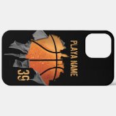 Coques Case-Mate iPhone Basket-ball déchiré (Retour (horizontal))