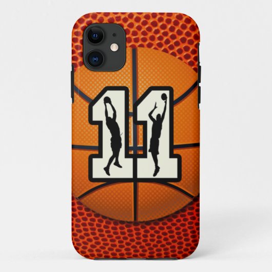 Coques Case-Mate iPhone Basket-ball du numéro 11 (Dos)