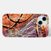 Coques Case-Mate iPhone Basket-ball féminin (Verso (horizontal))