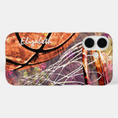 Coques Case-Mate iPhone Basket-ball féminin (Verso (horizontal))