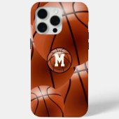 Coques Case-Mate iPhone Basket-ball monogram (Verso)