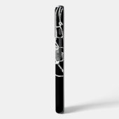 Coques Case-Mate iPhone Basket-ball noir blanc (Verso / Gauche)