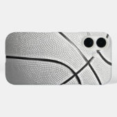 Coques Case-Mate iPhone Basket-ball noir et blanc (Verso (horizontal))