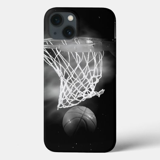 Coques Case-Mate iPhone Basket-ball noir et blanc (Verso)