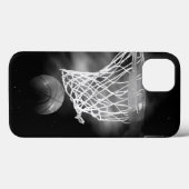 Coques Case-Mate iPhone Basket-ball noir et blanc (Verso (horizontal))