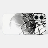 Coques Case-Mate iPhone Basket-ball noir et blanc (Verso (horizontal))