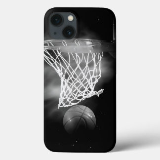 iPhone 13 Case Basket-ball noir et blanc