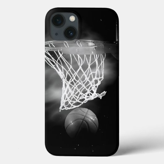 Coques Case-Mate iPhone Basket-ball noir et blanc (Verso)