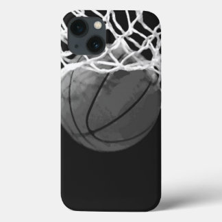 iPhone 13 Case Basket-ball noir et blanc