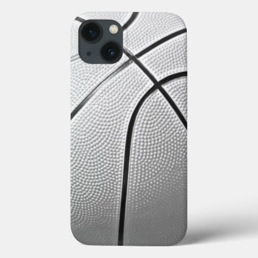 Coques Case-Mate iPhone Basket-ball noir et blanc (Verso)