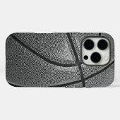 Coques Case-Mate iPhone Basket-ball noir et blanc (Verso (horizontal))