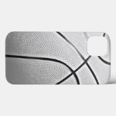 Coques Case-Mate iPhone Basket-ball noir et blanc (Verso (horizontal))