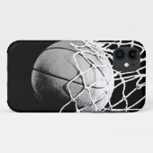 Coques Case-Mate iPhone Basket-ball noir et blanc (Dos (Horizontal))