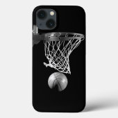 Coques Case-Mate iPhone Basket-ball noir et blanc (Verso)