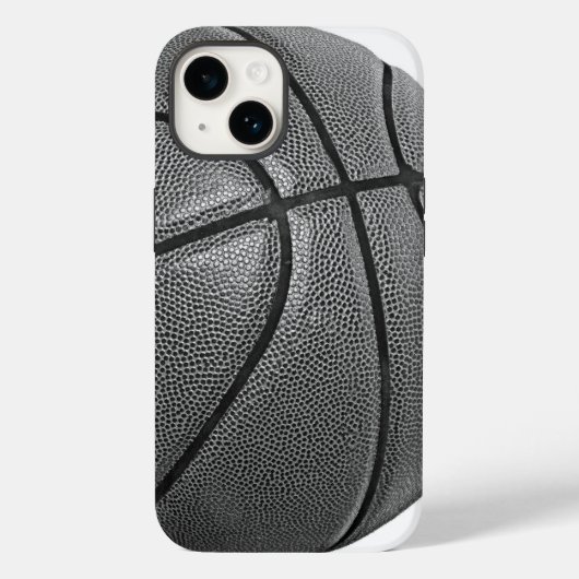 Coques Case-Mate iPhone Basket-ball noir et blanc (Verso)