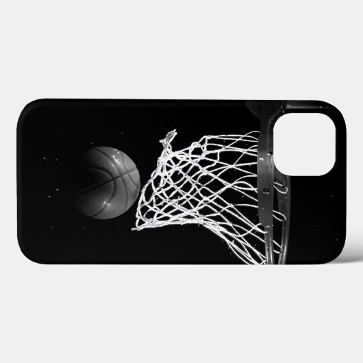 Coques Case-Mate iPhone Basket-ball noir et blanc (Verso (horizontal))