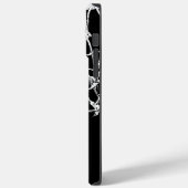 Coques Case-Mate iPhone Basket-ball noir et blanc (Verso / Gauche)