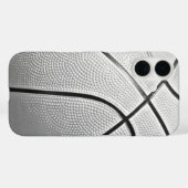 Coques Case-Mate iPhone Basket-ball noir et blanc (Verso (horizontal))