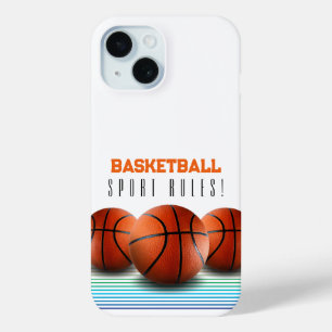 Coque Pour iPhone 15 Basket-ball Règles sportives