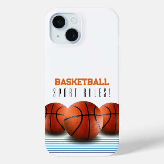 Coques Case-Mate iPhone Basket-ball | Règles sportives (Verso)