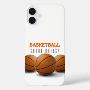 Coques iPhone 16 Plus Basket-ball Règles sportives