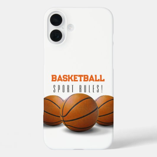 Coques Case-Mate iPhone Basket-ball | Règles sportives (Verso)