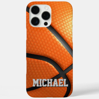 Coques iPhone 16 Pro Max Basket-ball Remplacer par votre nom Texte