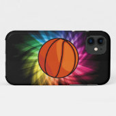 Coques Case-Mate iPhone Basket-ball; Sport; arc-en-ciel (Dos (Horizontal))