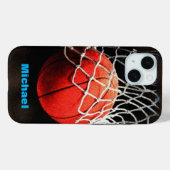 Coques Case-Mate iPhone Basket-ball Votre nom (Verso (horizontal))