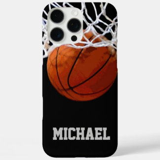 Coques iPhone 16 Pro Max Basket-ball Votre nom