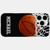 Coques Case-Mate iPhone Basket-ball Votre nom (Verso (horizontal))