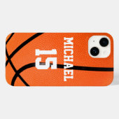 Coques Case-Mate iPhone Basket-ball Votre nom (Verso (horizontal))