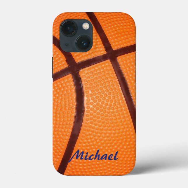 Coques Case-Mate iPhone Basketball Artwork Votre nom (Verso)