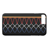 Coques Case-Mate iPhone Basketball Hoop Net_rouge, blanc & bleu_patriotiqu (Dos (Horizontal))