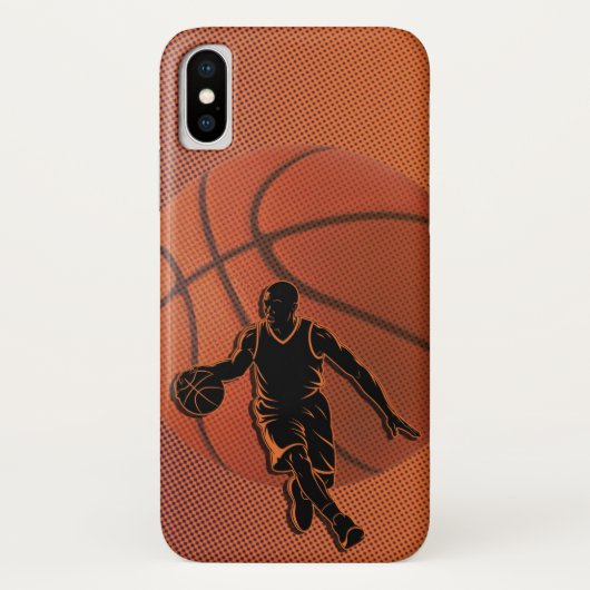 Coques Case-Mate iPhone  Basketball Player Dribble Silhouette Sports (Dos)