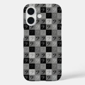 Coques Case-Mate iPhone Bass Clef Music Motif gris et noir (Verso)