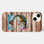 Coques Case-Mate iPhone Basse de saut Bois de grange (Verso (horizontal))