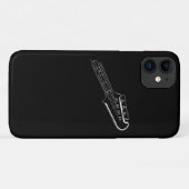 Coques Case-Mate iPhone Basse Lecteur Basse Guitare Conception musicale (Dos (Horizontal))