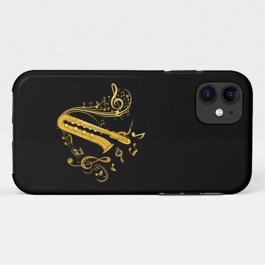 Coques Case-Mate iPhone Basse Saxophone Lecteur Orchestre Basse Saxophone (Dos (Horizontal))