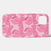 Coques Case-Mate iPhone Basses de Noël roses (Verso (horizontal))