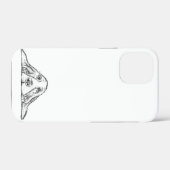 Coques Case-Mate iPhone basset blanc (Verso (horizontal))