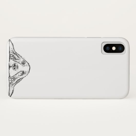 Coques Case-Mate iPhone basset blanc (Dos (Horizontal))