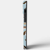 Coques Case-Mate iPhone Basset Hound Chig Bones and Paws (Verso / Gauche)