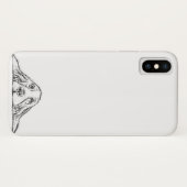 Coques Case-Mate iPhone basset hound noir blanc yeux de chiot simple (Dos (Horizontal))