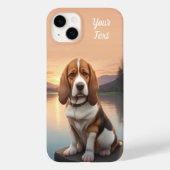Coques Case-Mate iPhone Basset Hound par le lac (Verso)