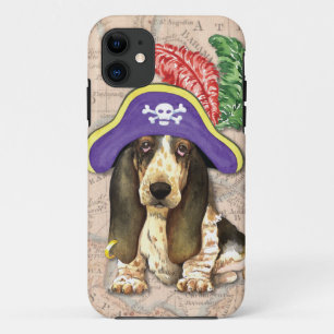 Coques Pour iPhone Basset Hound Pirate