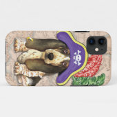 Coques Case-Mate iPhone Basset Hound Pirate (Dos (Horizontal))