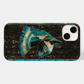 Coques Case-Mate iPhone Bastet, déesse chatte égyptienne - Art mosaïque (Verso (horizontal))