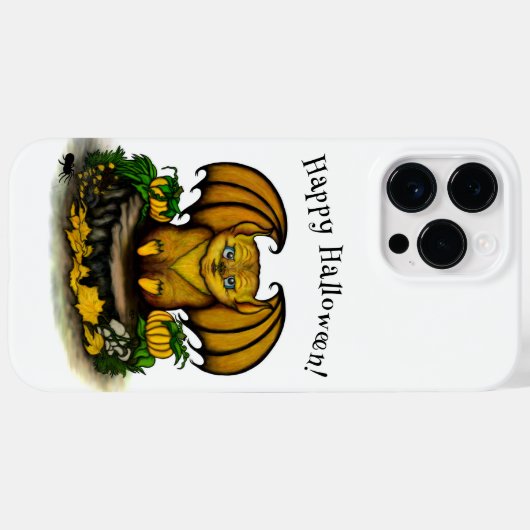 Coques Case-Mate iPhone Bat d'Halloween mignonne (Verso (horizontal))