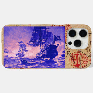 COQUE iPhone 15 PRO MAX BATAILLE DE BATEAU PIRATE / CARTES DE TRÉSOR PIRAT
